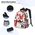 thumbnail image 5 of Lsque Roosters Classic Casual Backpack - Large Capacity Water-Resistant Backpack for School, Work, Travel, and Outdoor Activities, 5 of 8