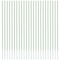 PTOOTP 50Pcs Green Plastic Flower Stems for Wedding Decorations Home Craft Floral Arrangements