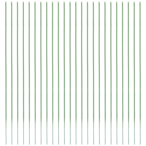 PTOOTP 50Pcs Green Plastic Flower Stems for Wedding Decorations Home Craft Floral Arrangements