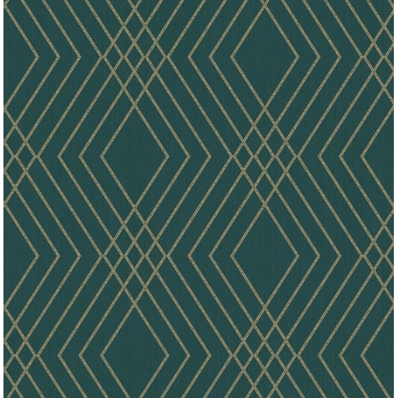 Fine Decor Shard Evergreen Trellis Wallpaper