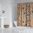 thumbnail image 2 of Chic Vintage Shower Curtain - Ethnic Mandala Pattern Waterproof Bathroom Drapes 72x72, Rustic Bohemian Decor with Reinforced Grommets & 12 Hooks, 2 of 5