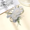 thumbnail image 4 of TNOBHG Wedding Wrist Bracelet Wedding Bracelet Forest Style Breast Flower Faux Peral Tassel Bow Fake Floral Decor Wrist Flower Wedding Party Prom Bridesmaid, 4 of 8