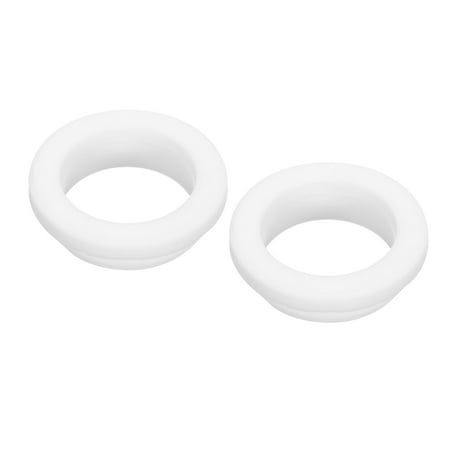 

2Pcs Snap Rubber Grommet Hole Plug Mount Dia 29mm ID 24mm H 10mm Seal Anti-Scratch White