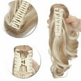 thumbnail image 5 of Benehair Clip In Ponytail Hair Extensions Fashion Claw on Long Cute Wavy Hair Piece 12" Claw Curly Sandy Blonde & Bleach Blonde, 5 of 11