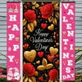 thumbnail image 5 of Large Valentines-Day Door Cover 6x2.9 Ft Happy Valentine's Day Banner Decorations Romantic Hearts Love Hanging Background for Indoor Outdoor Valentines Day Home Door Banner Party Supplies, 5 of 7