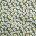 thumbnail image 1 of oneOone Cotton Cambric Teal Green Fabric Floral Sewing Craft Projects Fabric Prints By Yard 42 Inch Wide, 1 of 5