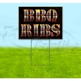 thumbnail image 1 of Bbq Ribs (18" x 24") Yard Sign, Includes Metal Step Stake, 1 of 6