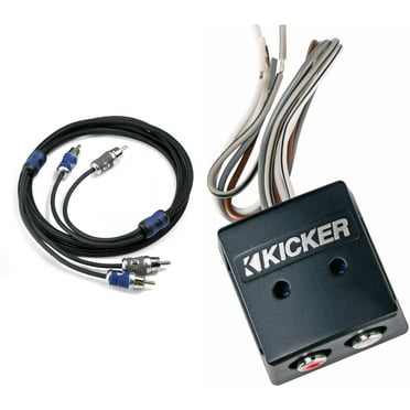 KICKER 46KI21 K-Series 2-Channel RCA Interconnect, 1.0 Meter