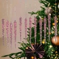 thumbnail image 3 of Christmas Tree Ornaments 12 Pack Clear Acrylic Icicle Hanging Decorations 5.12 Inch for Xmas Tree Winter Holiday Party Wedding Home Decoration Supplies, Festive Ice Pendants, 3 of 5