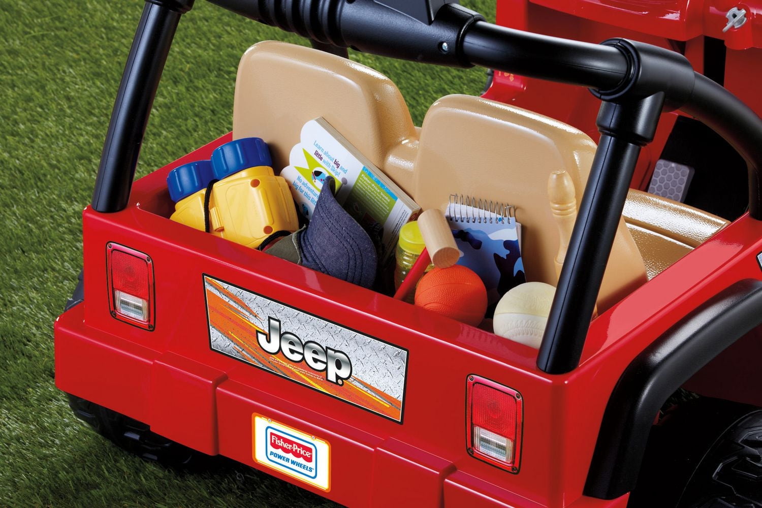 Power Wheels Jeep Wrangler Ride-On Vehicle - Lava Red & Black