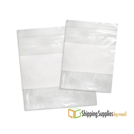 4 X 6 Mil Plastic Reclosable Zipper Bags W White Block 3000 Pieces