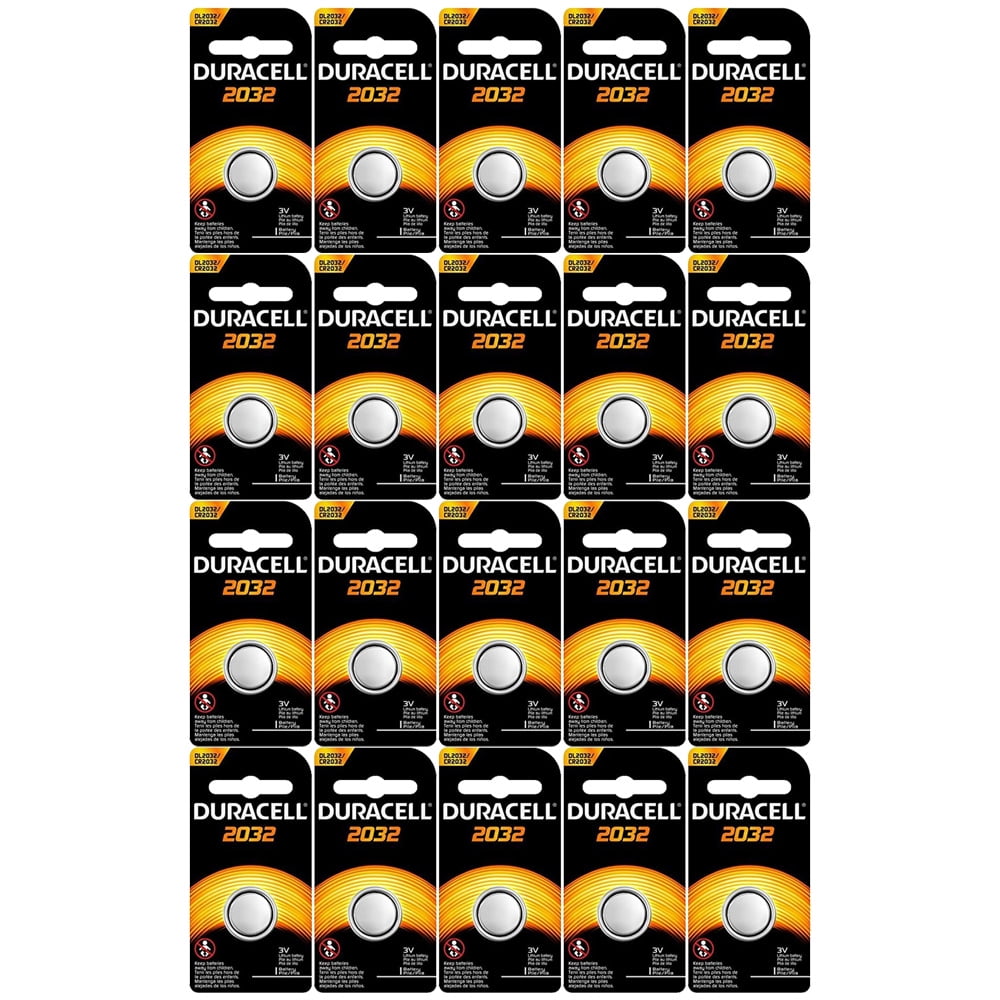 Duracell DL-2032BK1 Long-Life Lithium Button Cell Battery 20 Pack Bundle