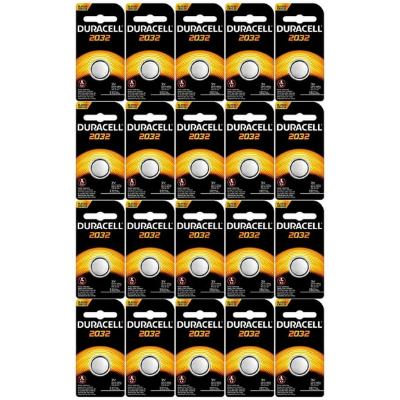 Duracell DL-2032BK1 Long-Life Lithium Button Cell Battery 20 Pack Bundle
