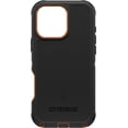 thumbnail image 4 of OtterBox iPhone 16 Pro Max (Only) Defender Series MagSafe Case - Iron Eclipse (Black & Orange) - Case Only, Built-in Magnets, Screenless, Rugged & Durable, with Port Protection, Non-Retail Packaging, 4 of 9