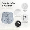 thumbnail image 6 of Lsque Shells And Sand Printed Women's Running Shorts with Liner Pockets,Elastic Quick Dry Workout Athletic Gym Yoga Shorts,Womens High Waist Shorts-, 6 of 9