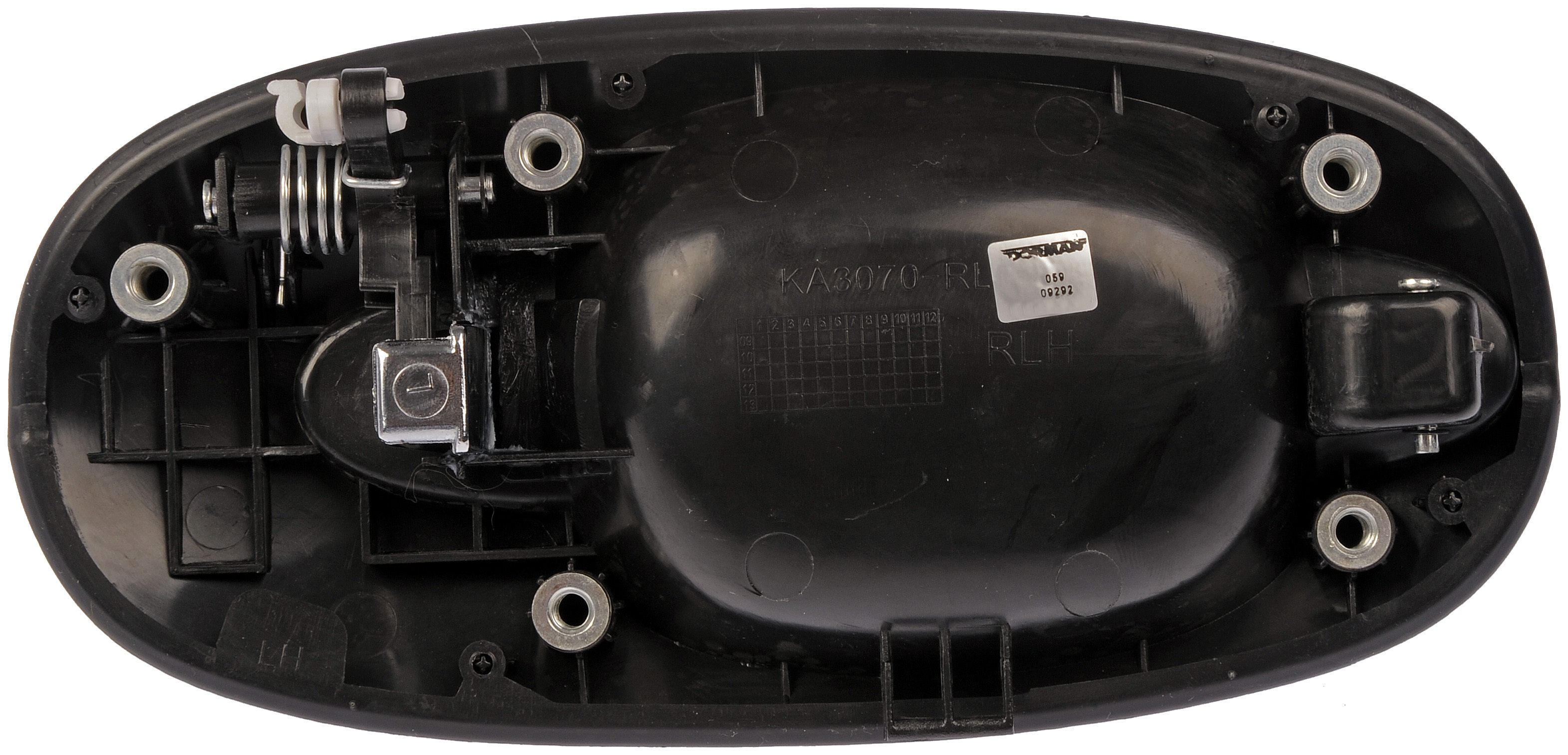 Dorman 80790 Left Side Sliding Door Exterior Door Handle for Specific Kia Models, Chrome Lever and Black Housing