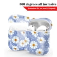 thumbnail image 3 of AirPods Case, GMYLE Hard Shell Protective Shockproof Earbuds Case Cover Skin with Keychain Kit Set Compatible for Apple AirPods 1 & 2 (Blue Floral), 3 of 6