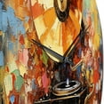 thumbnail image 4 of Designart "Colorful Phonograph composition" Music Oversized Wall Clock, 4 of 5