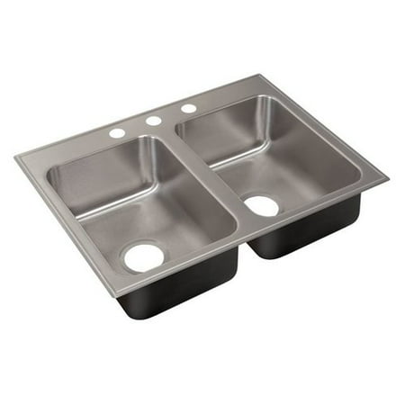 Just Manufacturing 33'' L x 19'' W Drop-In Kitchen Sink