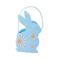 thumbnail image 2 of Bolsas de de Pascua suministros de tarjetas de cesta de conejo de Pascua bolso de regalo para favores de recolección de familia Decoración de Azul, 2 of 8