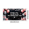 thumbnail image 3 of Decorative Design Thank You Banner Thank You Celebration Balloon Decor Star Pattern for Appreciation Ceremony Employee Recognition Gratitude Event, 3 of 4
