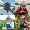 thumbnail image 4 of Sombrero Para El Sol Al Aire Libre Para Hombres Con Protección Upf 50+ Gorra De Safari Sombrero De Pesca De Ala Ancha Con Solapa Para El Cuello matsuzay AP007887-04, 4 of 6