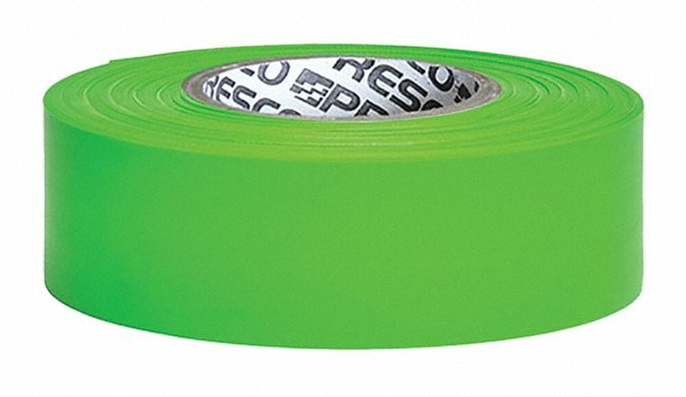 PRESCO PRODUCTS CO SRREF-200 Flagging Tape,Red/Silvr,300ft x 1-3/16In 