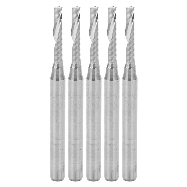 Embout de Routeur en Spirale, 5 Pcs Fraises CNC à Flûte Unique Construction Robuste
