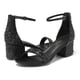 thumbnail image 2 of Sandalia DREAM PAIRS Tacón Bajo Grueso Negro con Brillantes, 2 of 6