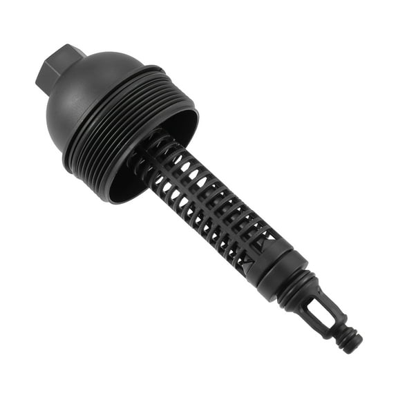 Engine Oil Filter Housing Cover Cap 11427789323 for BMW 335d Base 3.0L L6 Diesel Plastic Black 1 Pcs