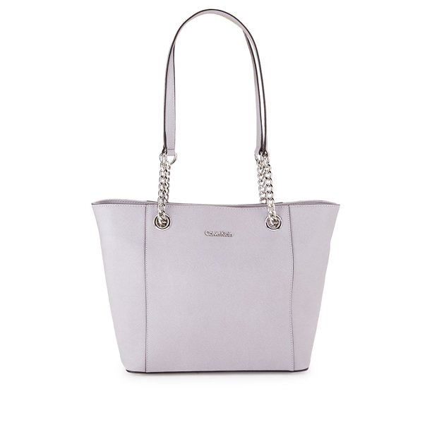 Calvin Klein Leather Chain Strap Tote