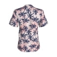 thumbnail image 3 of Uemuo Tropics Palm Trees Printed Women's Classic V-Neck T-Shirt - Soft, Breathable, Moisture-Wicking, Perfect for Casual, Office, Travel, and Everyday Wear-XX-Large, 3 of 5