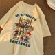 thumbnail image 5 of Camisetas de manga corta de Snoopy, camiseta estampada de algodón de Charlie Brown con dibujos animados Kawaii, camiseta informal holgada de verano para parejas, regalo, 5 of 5