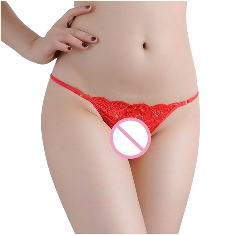 AnuirheiH Women Thong Sexy Panties Thong Lace Pants Ladies Briefs Underwear  Clearance