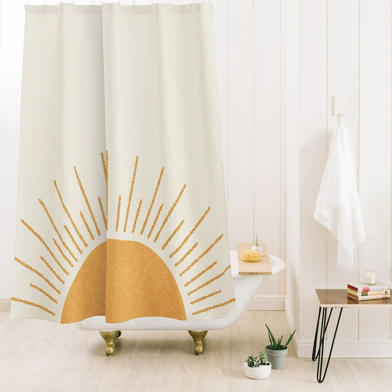 Society6 Moonlightprint Sunshine Everywhere Shower Curtain 71 x 74