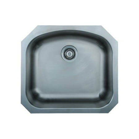 Wells Sinkware Chicago Series 23 06 L X 20 88 W D Shaped Kitchen Sink