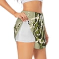 thumbnail image 3 of Lsque Dinosaur Printed Women's Running Shorts with Liner Pockets,Elastic Quick Dry Workout Athletic Gym Yoga Shorts,Womens High Waist Shorts-Small, 3 of 9