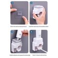 thumbnail image 4 of Dispensador de pasta de dientes, exprimidor de pasta de dientes con montaje en pared para baño (blanco), 4 of 4