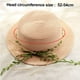 thumbnail image 2 of Sombrero de paja de ratán para niños con circunferencia de 52-54 cm, sombrero de verano, parasol para exteriores, sombrero de playa, protector solar, sombrero de copa plana, sombrero para, 2 of 5