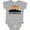 AC-Heather Grey, variant on Los Angeles California Skyline Retro Boys or Girls Baby Bodysuit