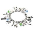 thumbnail image 2 of Peter Pan Silvertone Metal Charm Bracelet, 2 of 2