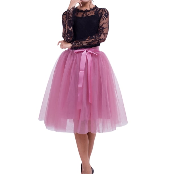 Txlixc Falda de mujer de mediana edad, mini - falda de baile Txlixc moda