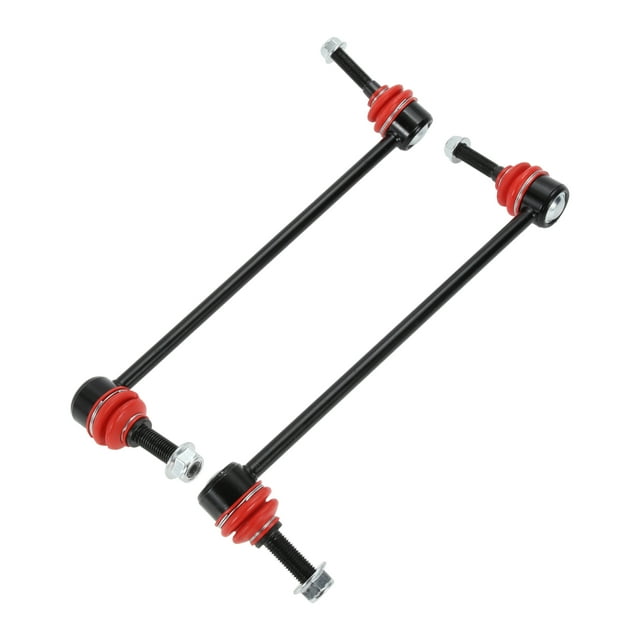 Enlaces de Barra Estabilizadora Frontal Únicos para FORD FLEX 2009 Kits de Enlace de Barra Estabilizadora No.K750376/K750377 Hierro Caucho Negro 2 Pcs
