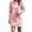 Pink, variant on Squevariel Long Sleeve Sweatshirt Dress for Women Crew Neck Solid Color Casual Dress Mini Dress
