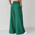thumbnail image 4 of LEKWK Wide Leg Pants Woman High Waisted Drawstring Casual Pants with Pockets Loose Fit Comfy Palazzo Pants Spring Summer Fashion Outfits, 4 of 5