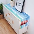 thumbnail image 5 of Table Runner Dresser Scarves 108 Inch Long, Lighthouse Seaside Landscape Linen Dining Table Runners Blue Sky Flying Bird Tabletop Scarf for Wedding Holiday Party Kitchen, 5 of 7