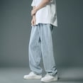 thumbnail image 2 of Men Casual Fashion Loose Plus Size Jeans Street Wide Leg Trousers Pants, 2 of 8