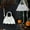 White, variant on Halloween Crossbody Bag - 10 Inch PU Leather Bat Purse with Chain Strap, Goth Work Bag, Themed Party Accessory, and Anti-Theft Small Shoulder Bag for Women & Teens