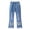 F, variant on CPNG Girls Slimming Flare Jeans Teen Girls Daily Elastic High Waisted Bow Decoration Flared Trousers Casual Bell Bottom Denim Pants(H,6-7 Years)