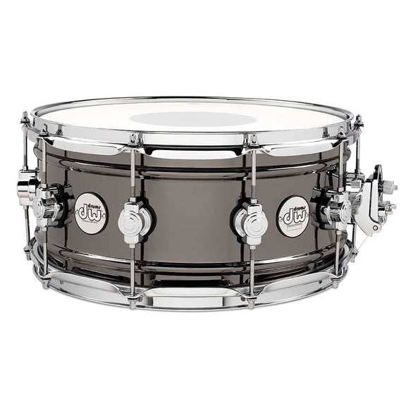 DW 6.5" x 14" Design Series Brass Snare, Black Nickel over Brass